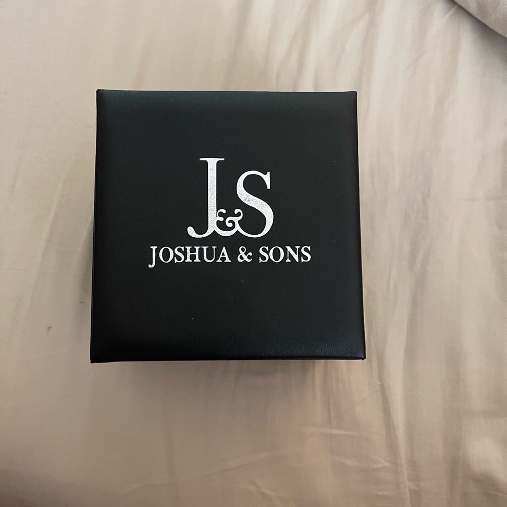 Joshua and Sons Skeleton Silver Dial Base-Metal Men's Watch
